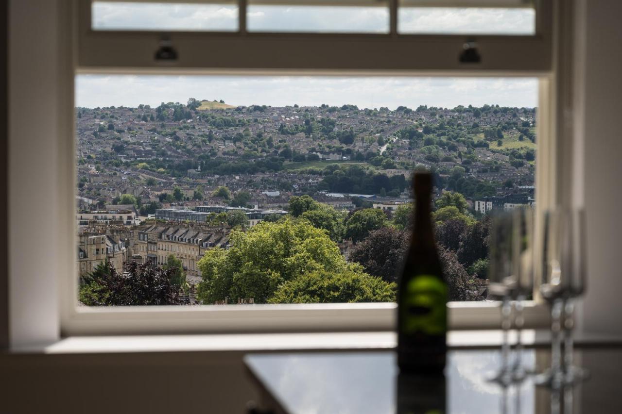 Bath Penthouse With Amazing Views And Lift Access Apartment Luaran gambar